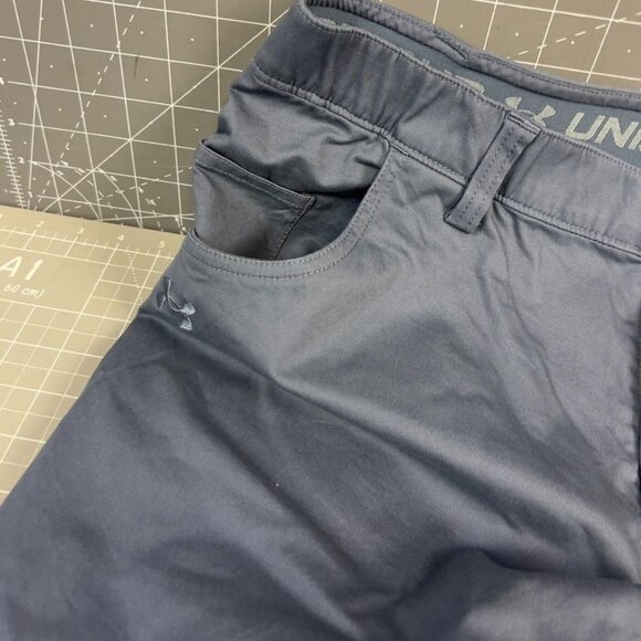 Under Armour Men's Outdoor Casual Pants 38X30 Downpour Gray Loose Fit New - Picture 2 of 6
